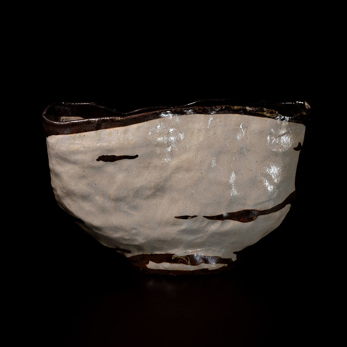 雲と僧侶のイラスト茶碗 雲と僧侶のイラスト茶碗 Wooden statue by YAMAZAKI Choun (1867