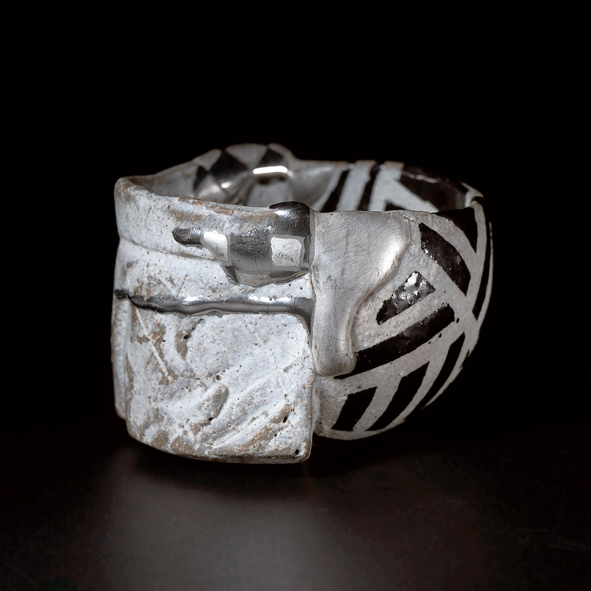 富田啓之 ダズル片身替ぐい呑 TMTGN165P – 白白庵（PAKUPAKUAN）