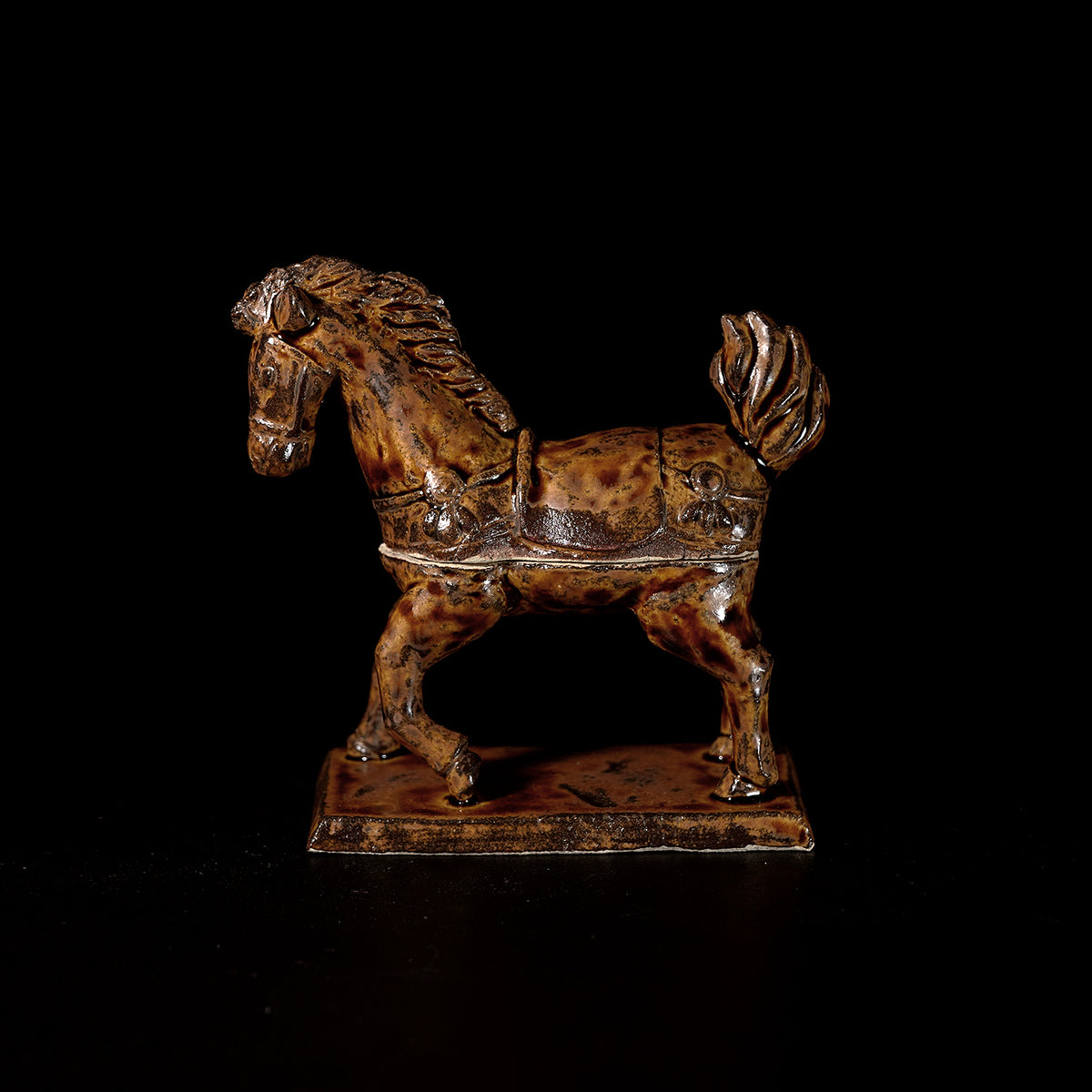 天板　銅製　縁起物 期間限定】《干支物☆縁起物展 2025》寺田鉄平 干支「午」香合