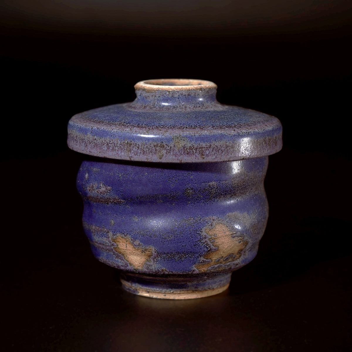 あんちん製　合金　象に人物　インク壷　蓋物　V　9307 津田友子 蓋物 A 紫結晶 g-267 TSDTI085 – 白白庵（PAKUPAKUAN）