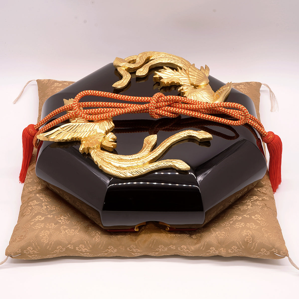 期間限定】《干支物☆縁起物展 2025》佐藤惠一郎 漆器鳳凰玉手箱