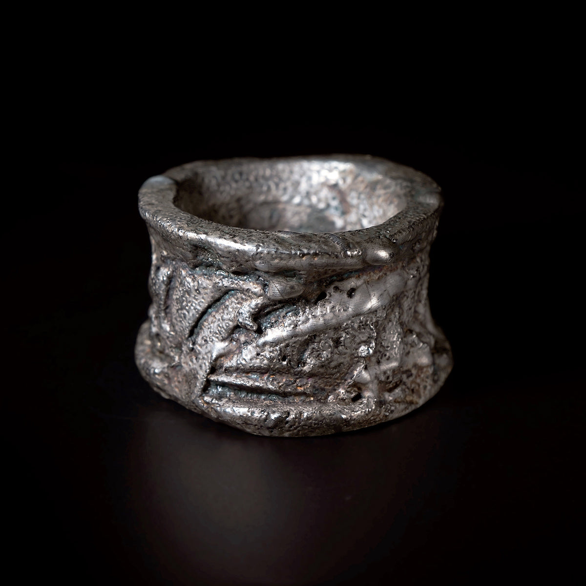 富田啓之 銀彩蓋置 TMTTI028P – 白白庵（PAKUPAKUAN）