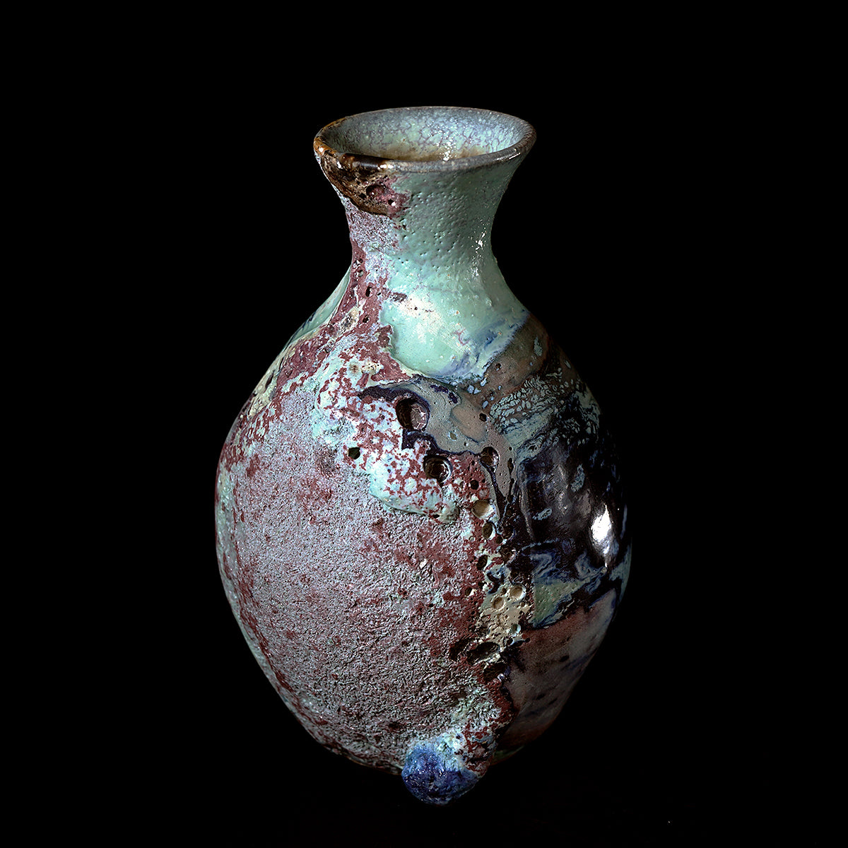 木ノ戸久仁子 稀晶石徳利 KNKSK018 – 白白庵（PAKUPAKUAN）