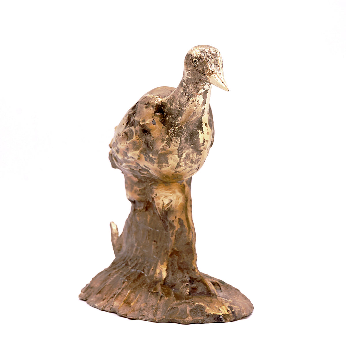 彫金『鳥の浮彫りアート』 梶浦聖子 「歩く鳥」 KJSOB029 – 白白庵（PAKUPAKUAN）