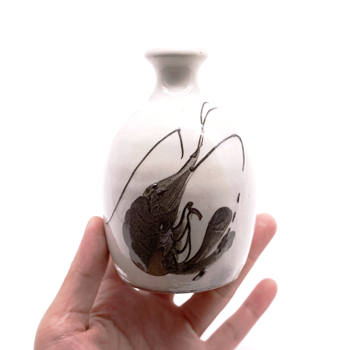 大上裕樹 海老絵徳利 OGYSK020P – 白白庵（PAKUPAKUAN）