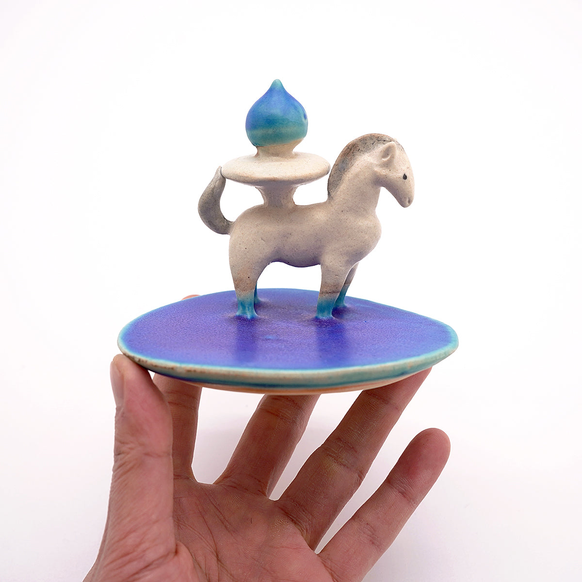 期間限定】《干支物☆縁起物展 2025》足田メロウ ウマ皿 ASMHPL003