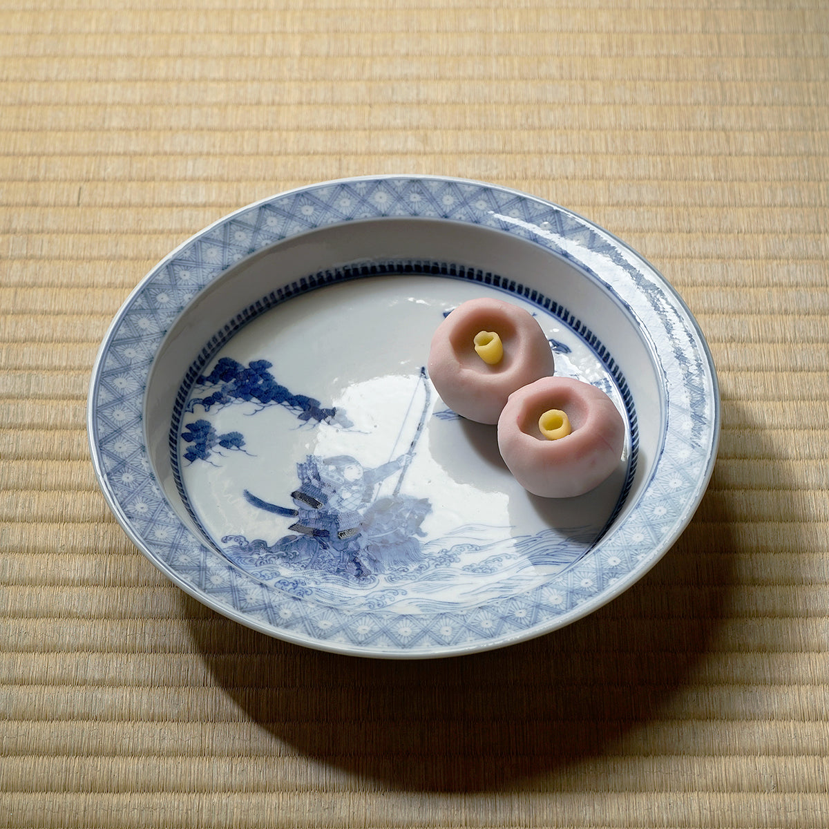 期間限定】《干支物☆縁起物展 2025》川上真子 扇の的 7.5寸丸皿