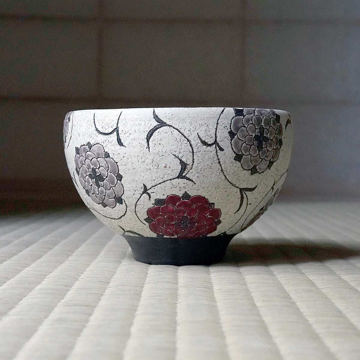 シエル様　値下げ！　煮物椀お茶事　5客高蒔絵(粟穂とうずら　豪華❗️ 伊藤千穂 アラベスクダリア茶碗 ITCTB005 – 白白庵（PAKUPAKUAN）