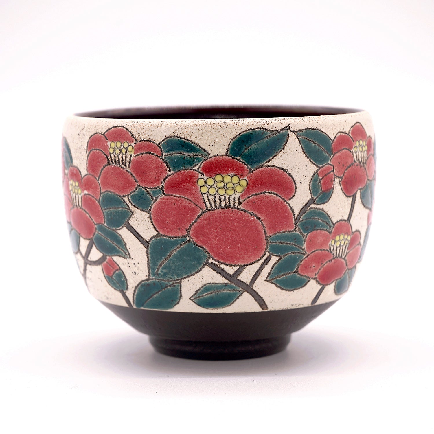 伊藤千穂 茶碗「椿」 ITCTB045P – 白白庵（PAKUPAKUAN）