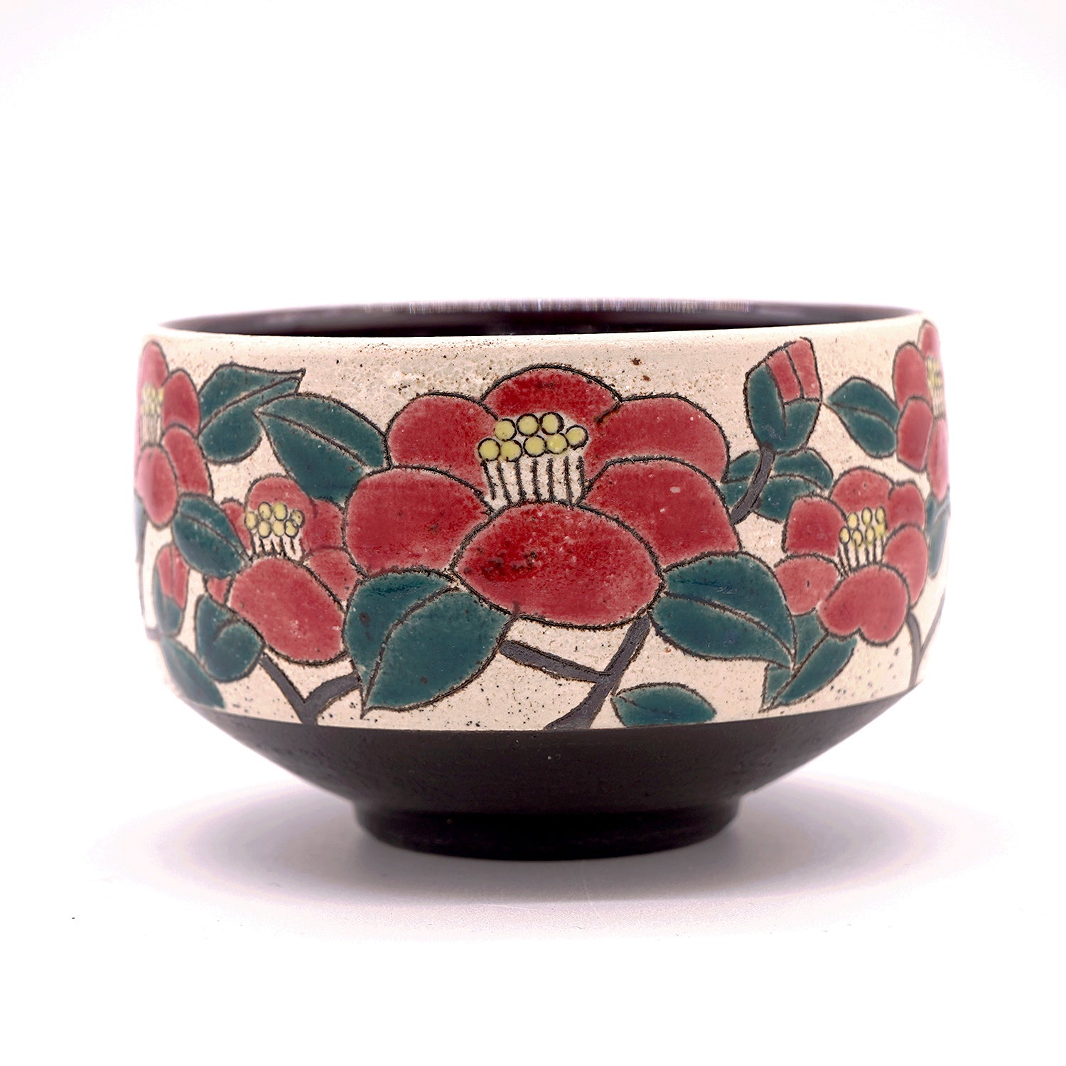 伊藤千穂 茶碗「椿」 ITCTB046P – 白白庵（PAKUPAKUAN）