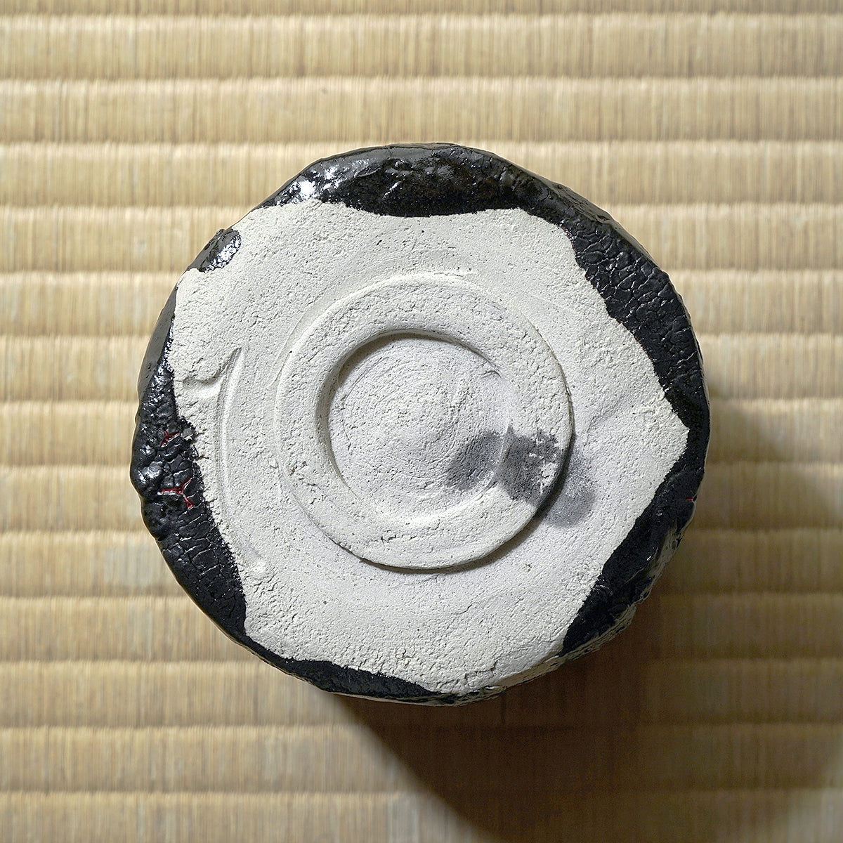 寺田鉄平　瀬戸黒赭彩茶盌　TRDTB133