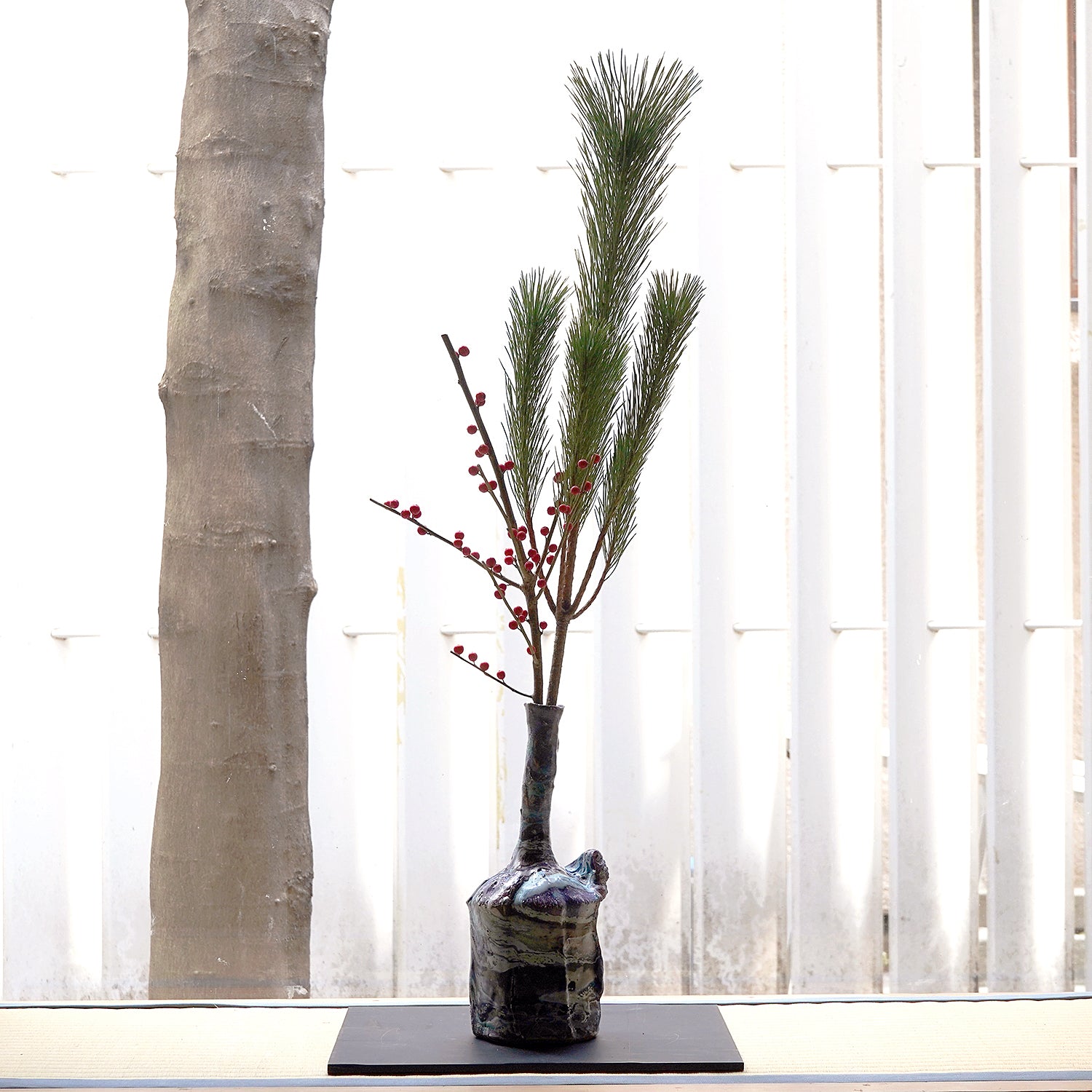 木ノ戸久仁子　稀晶石花器　KNKFV033