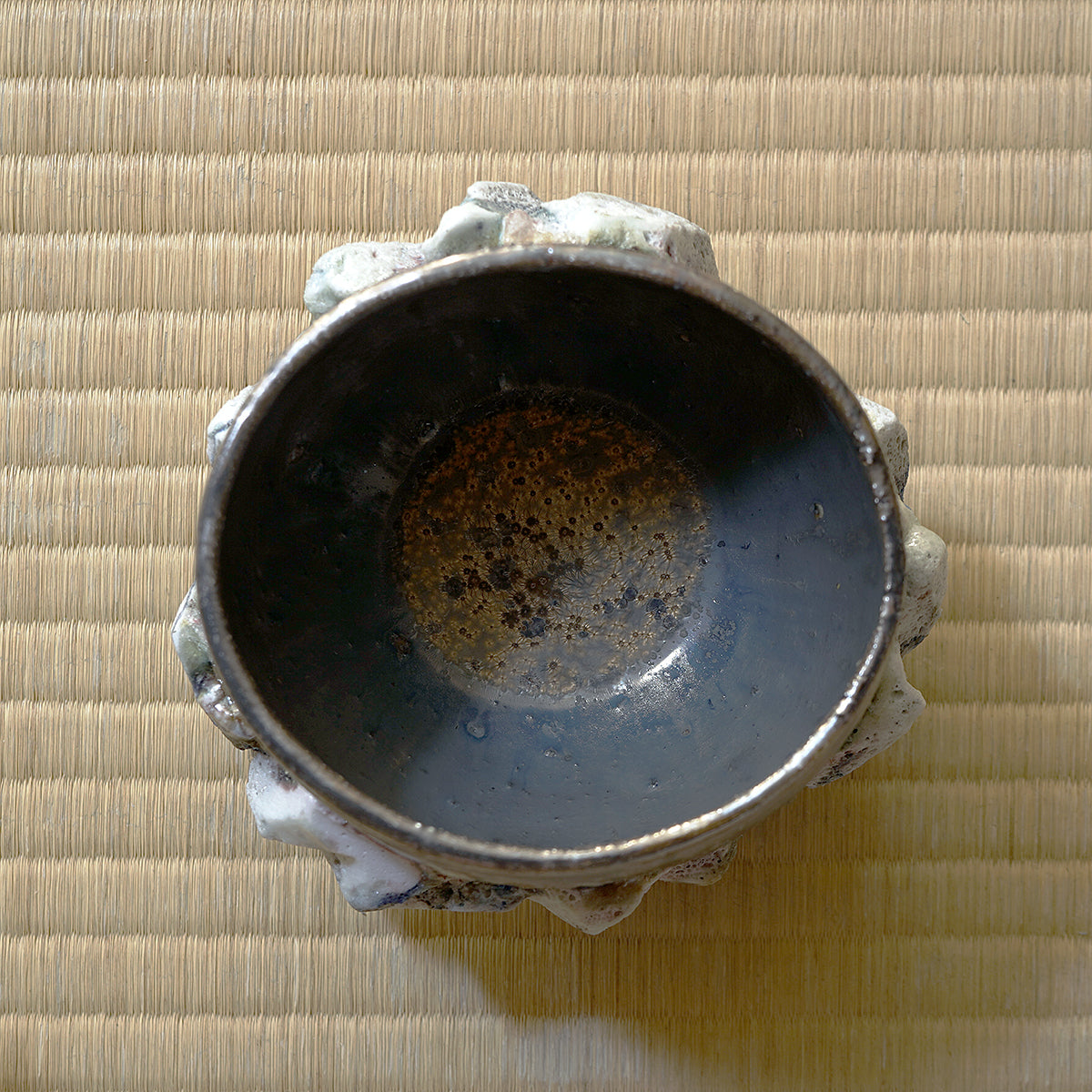 木ノ戸久仁子　稀晶石茶盌　KNKTB076