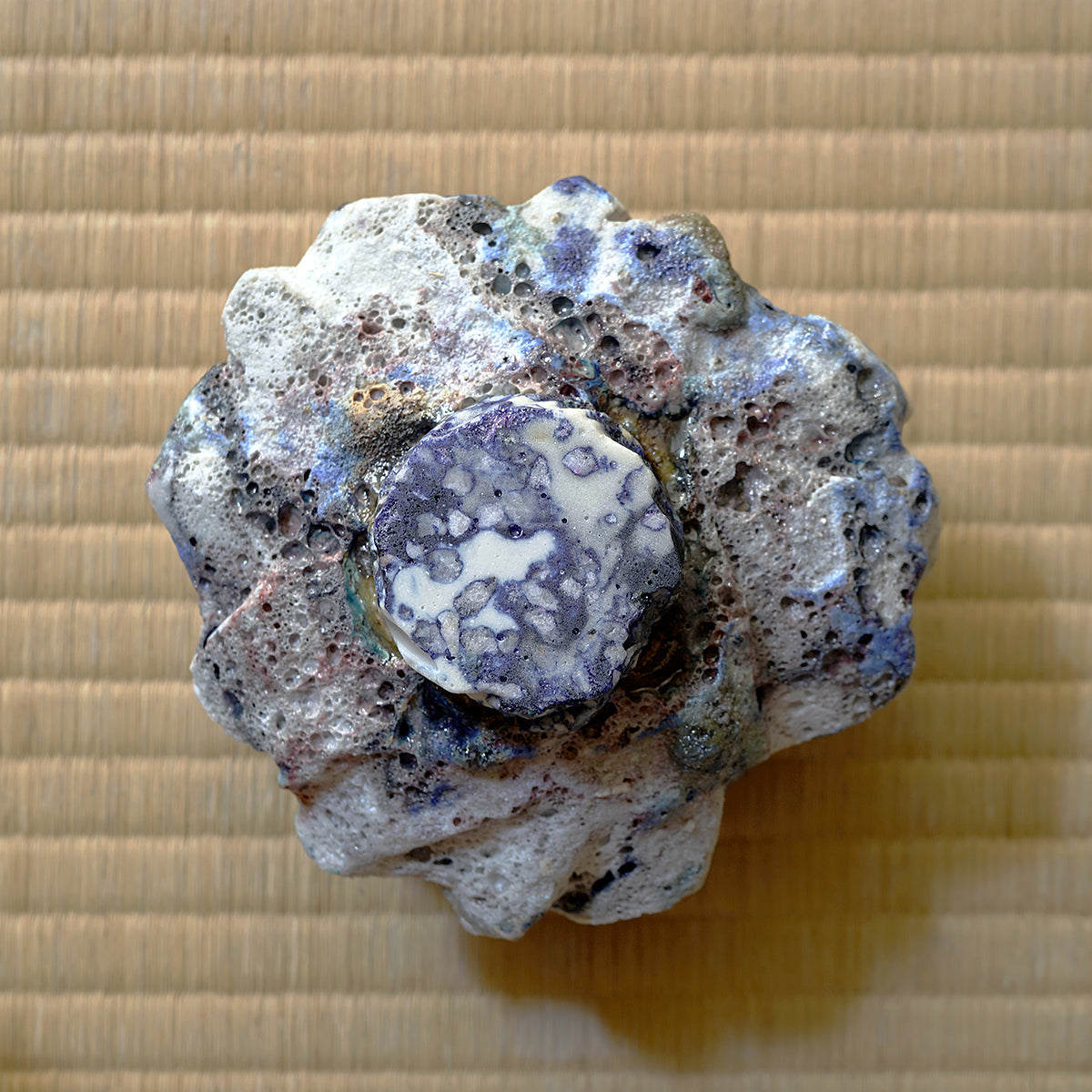 木ノ戸久仁子　稀晶石茶盌　KNKTB076