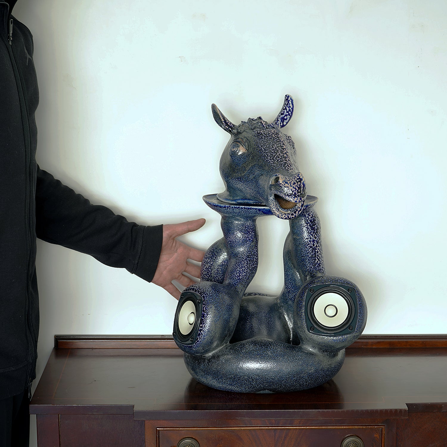 捻山 銅鑼男様 期間限定】《干支物☆縁起物展 2025》山田浩之 CAVE340 #80 Blue Horse