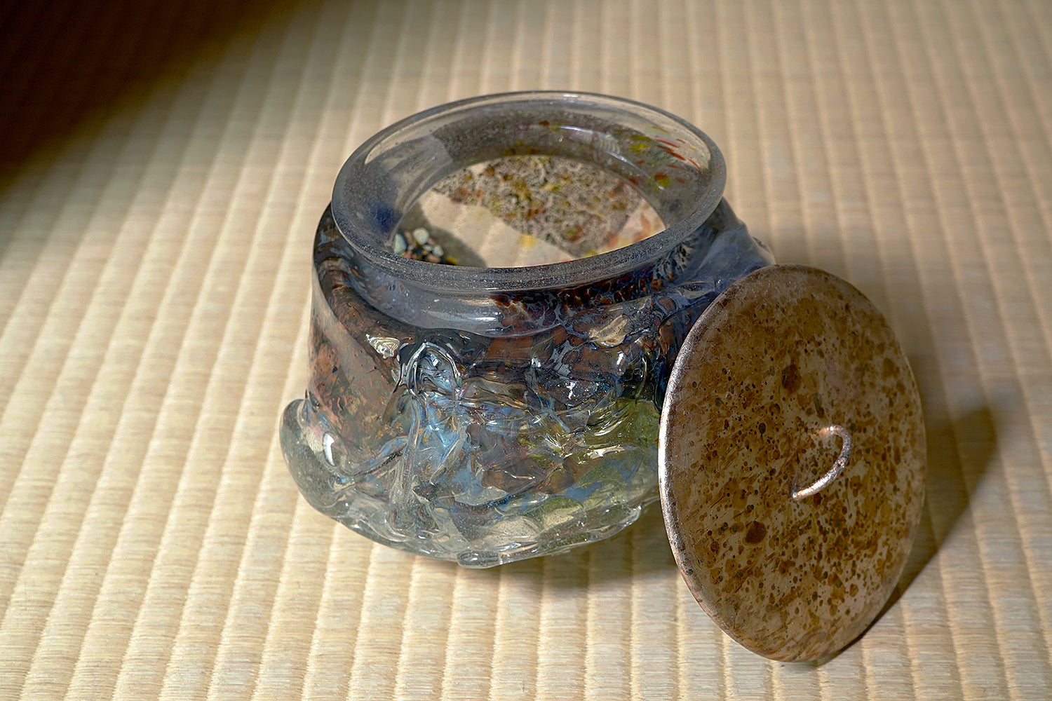 奥島圭二　玻璃水指　OKKTI004P