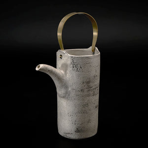 期間限定】《恋する酒呑童子2026》野田里美 侘び銀彩 酒器 NODRSK003