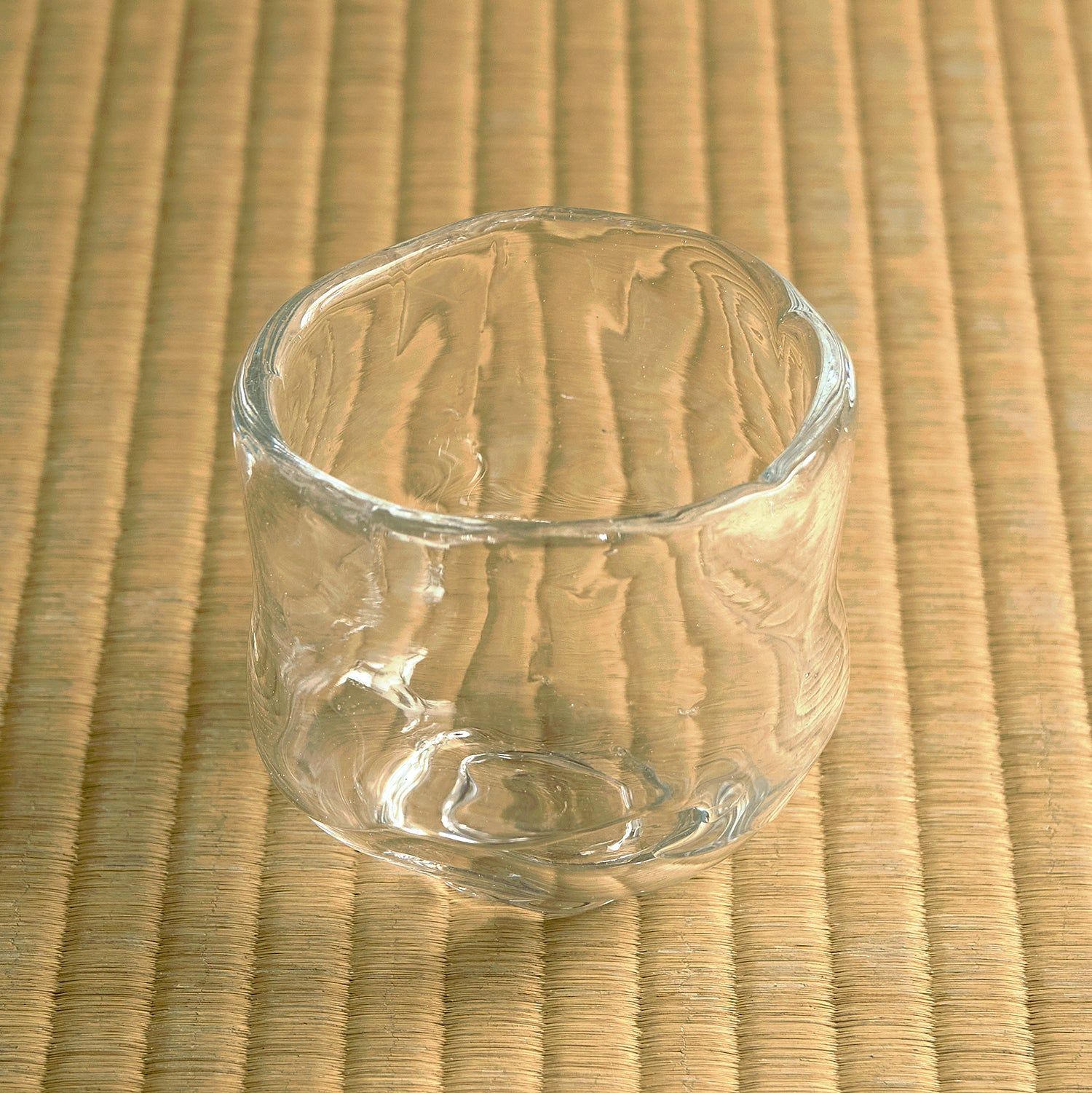 工芸ガラス奥島圭二作豹柄白金彩硝子茶碗共布共箱VA314