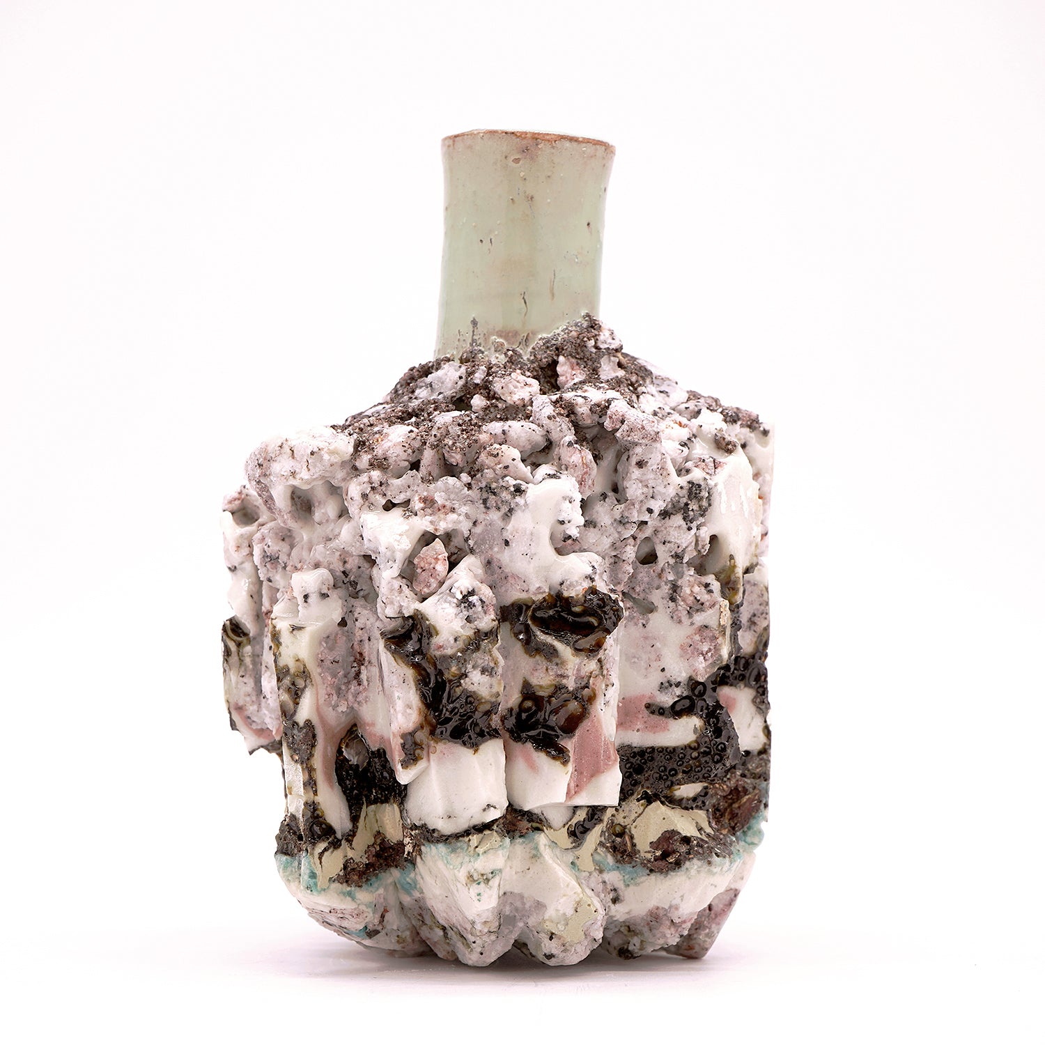 木ノ戸久仁子 稀晶石花器 KNKFV039 – 白白庵（PAKUPAKUAN）