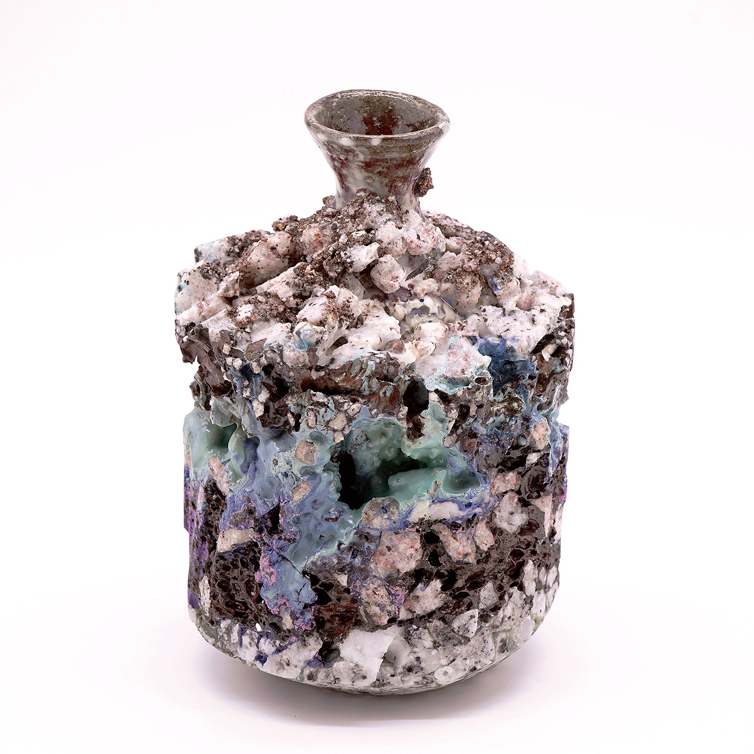 木ノ戸久仁子　稀晶石花器　KNKFV040