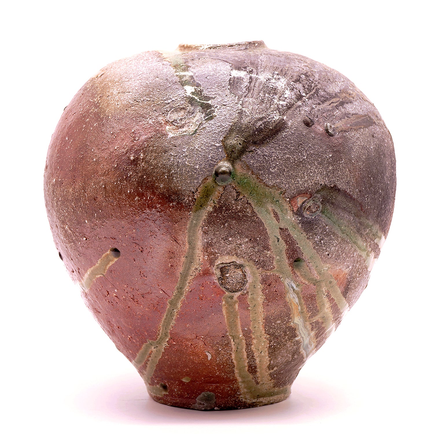 篠原希　信楽焼締丸壺　SHNFV009P