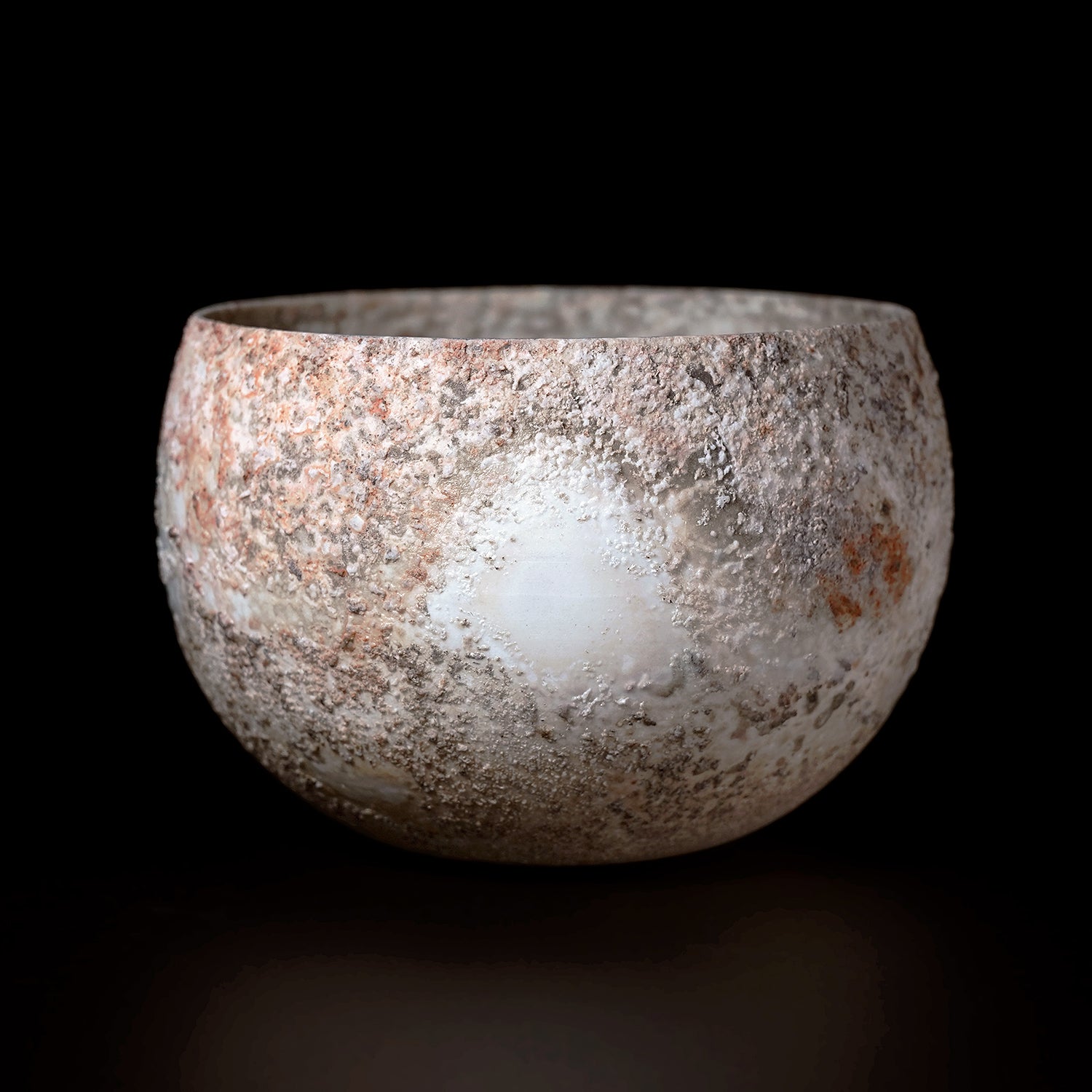 松本治幸　白磁窯変碗　HRYTB015