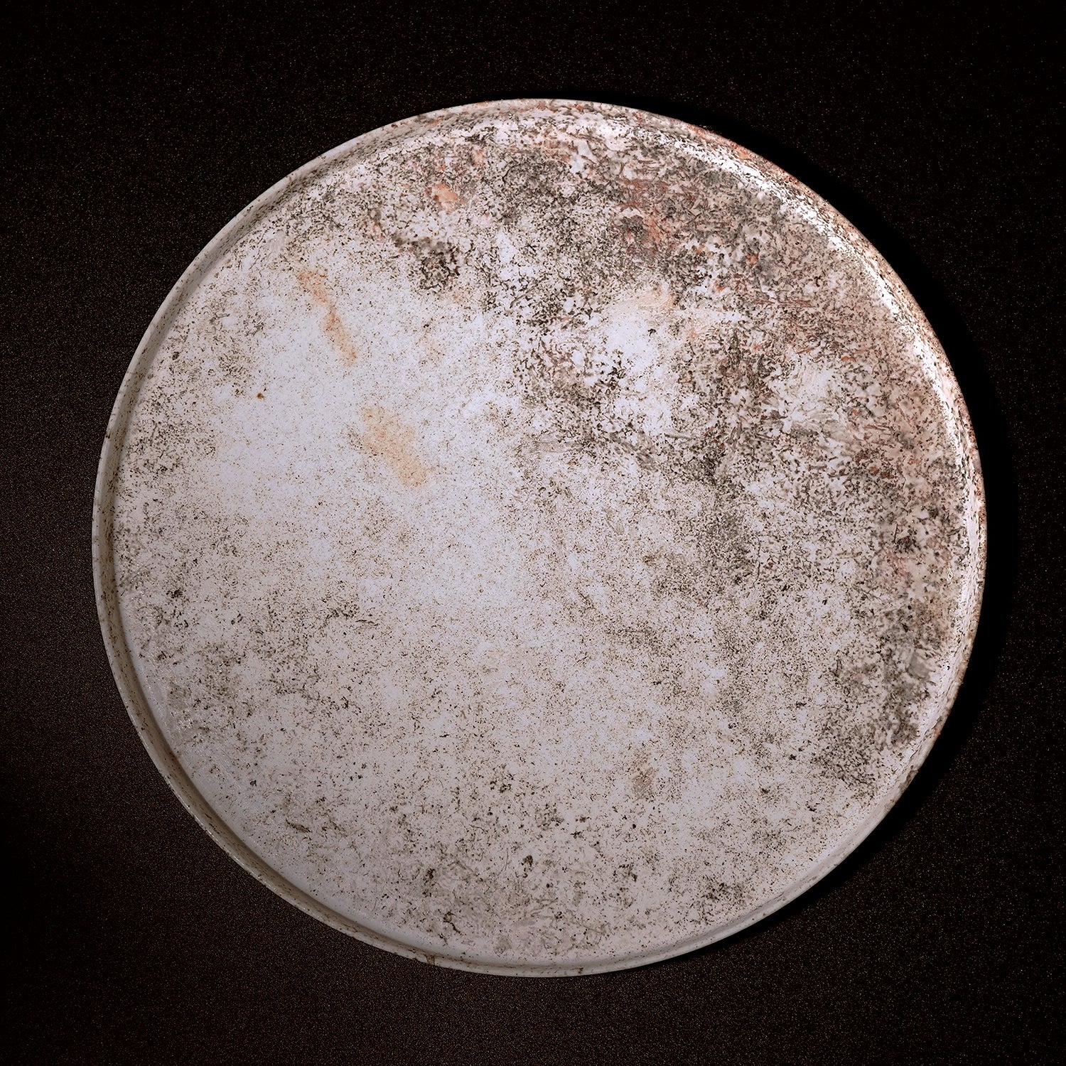 松本治幸　白磁窯変皿　 HRYPL013