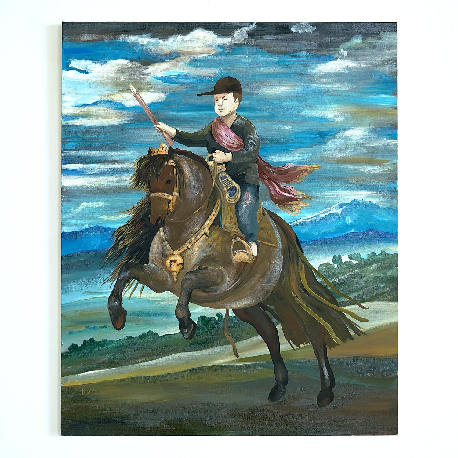 期間限定】《干支物☆縁起物展 2025》海野貴彦 「騎馬像」 KINHPN001