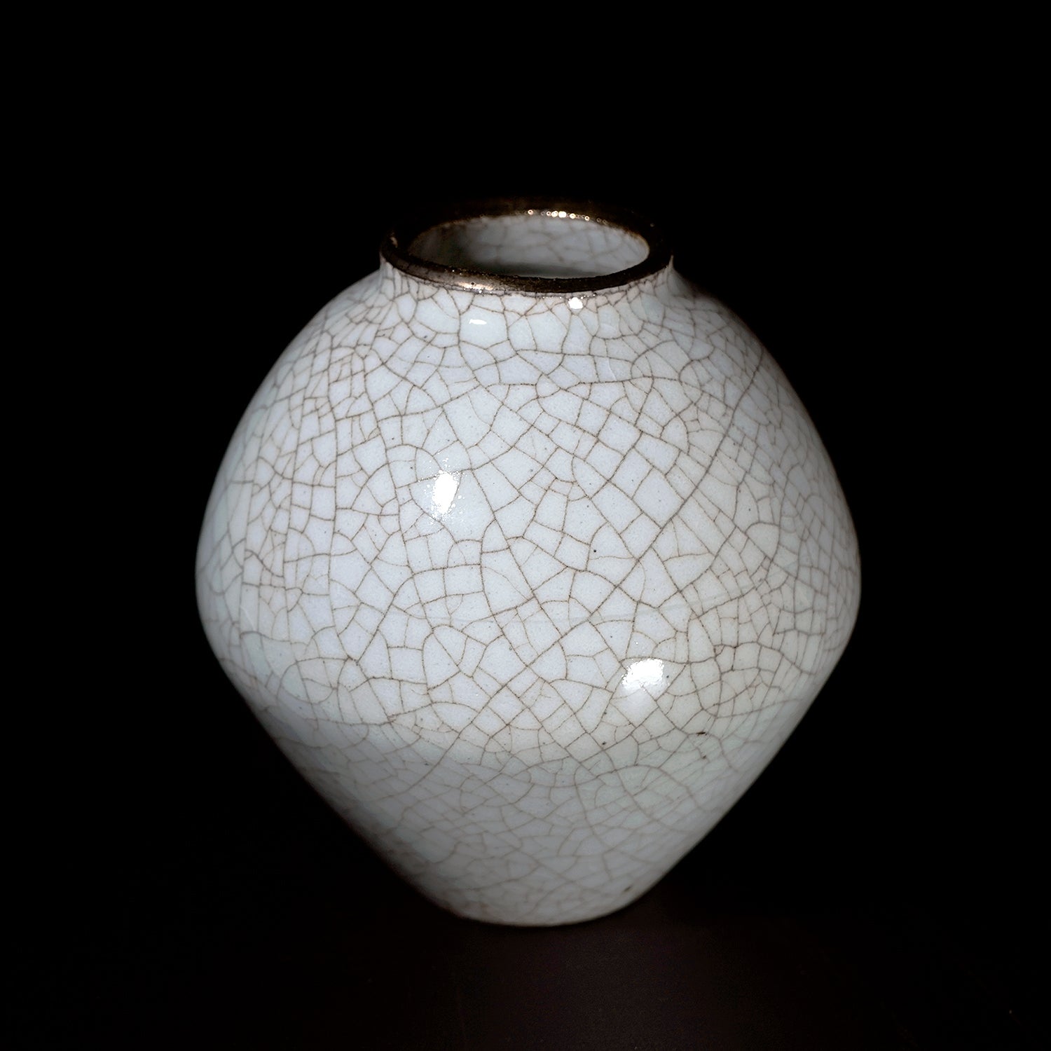 【期間限定】《Life with the Bloom》伊藤千穂　貫入金彩壺（小）　ITCBFV004