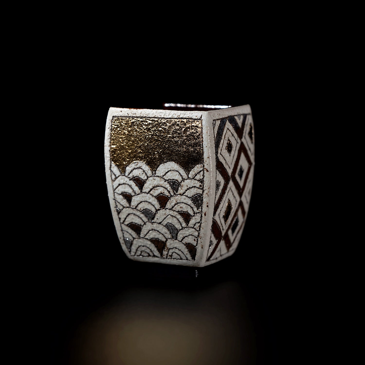 【期間限定】《Life with the Bloom》伊藤千穂　「煌」四方ぐい呑　ITCBGN001