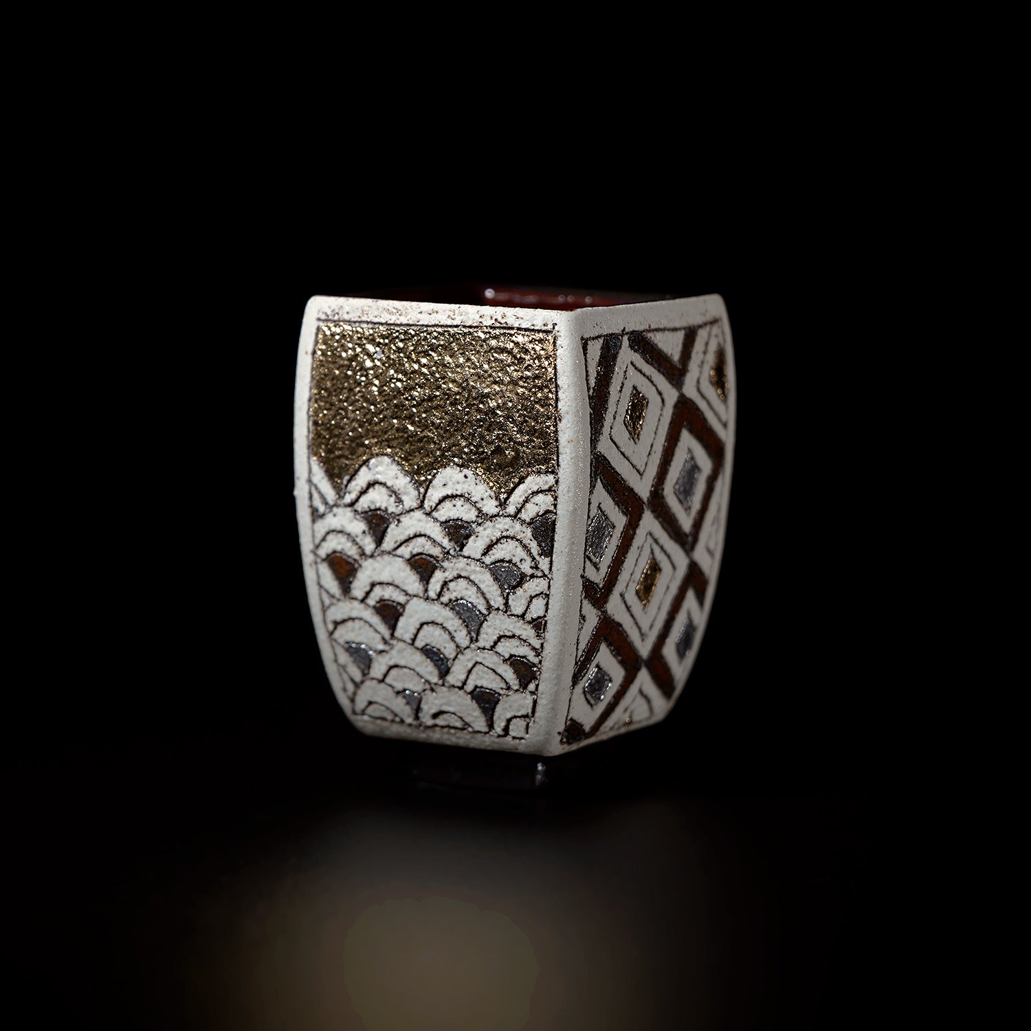 【期間限定】《Life with the Bloom》伊藤千穂　「煌」四方ぐい呑　ITCBGN002