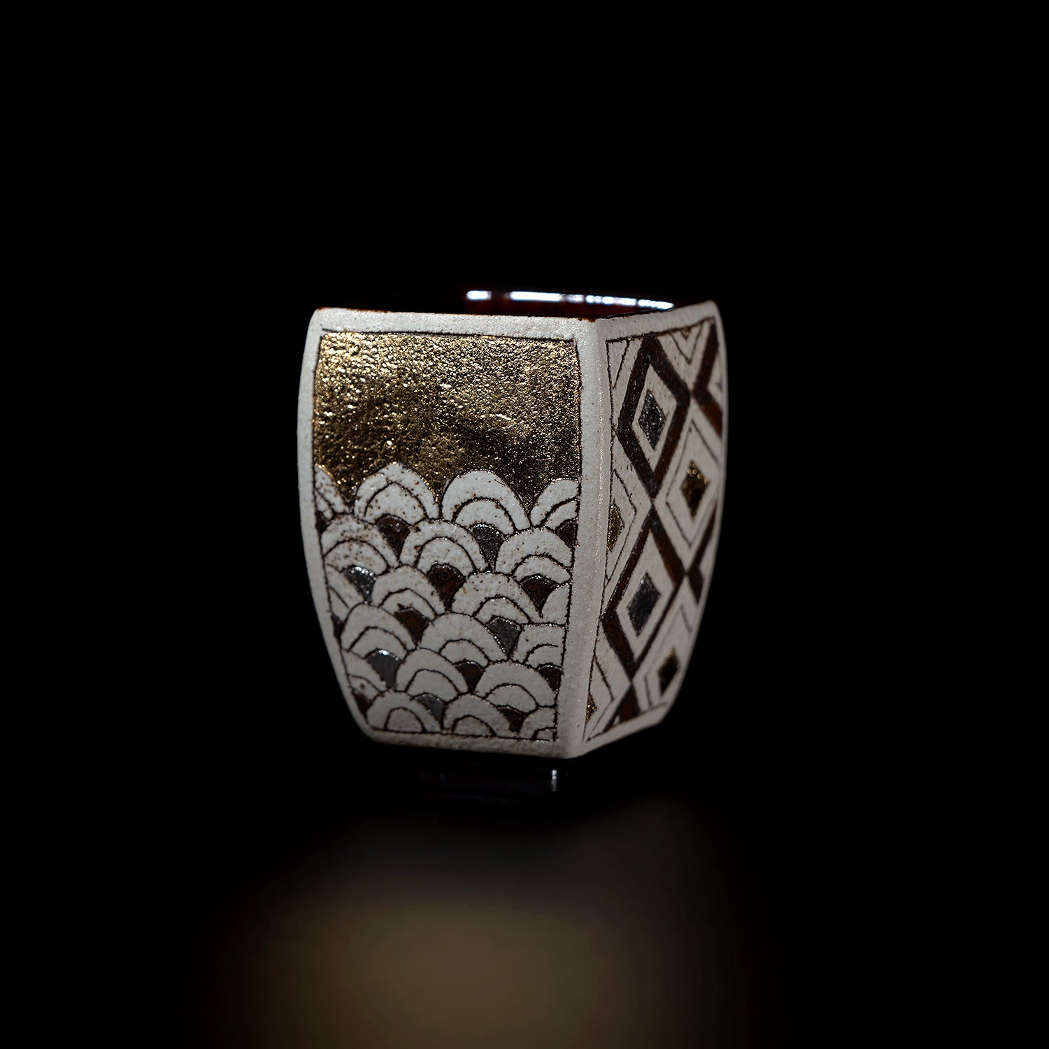 【期間限定】《Life with the Bloom》伊藤千穂　「煌」四方ぐい呑　ITCBGN003