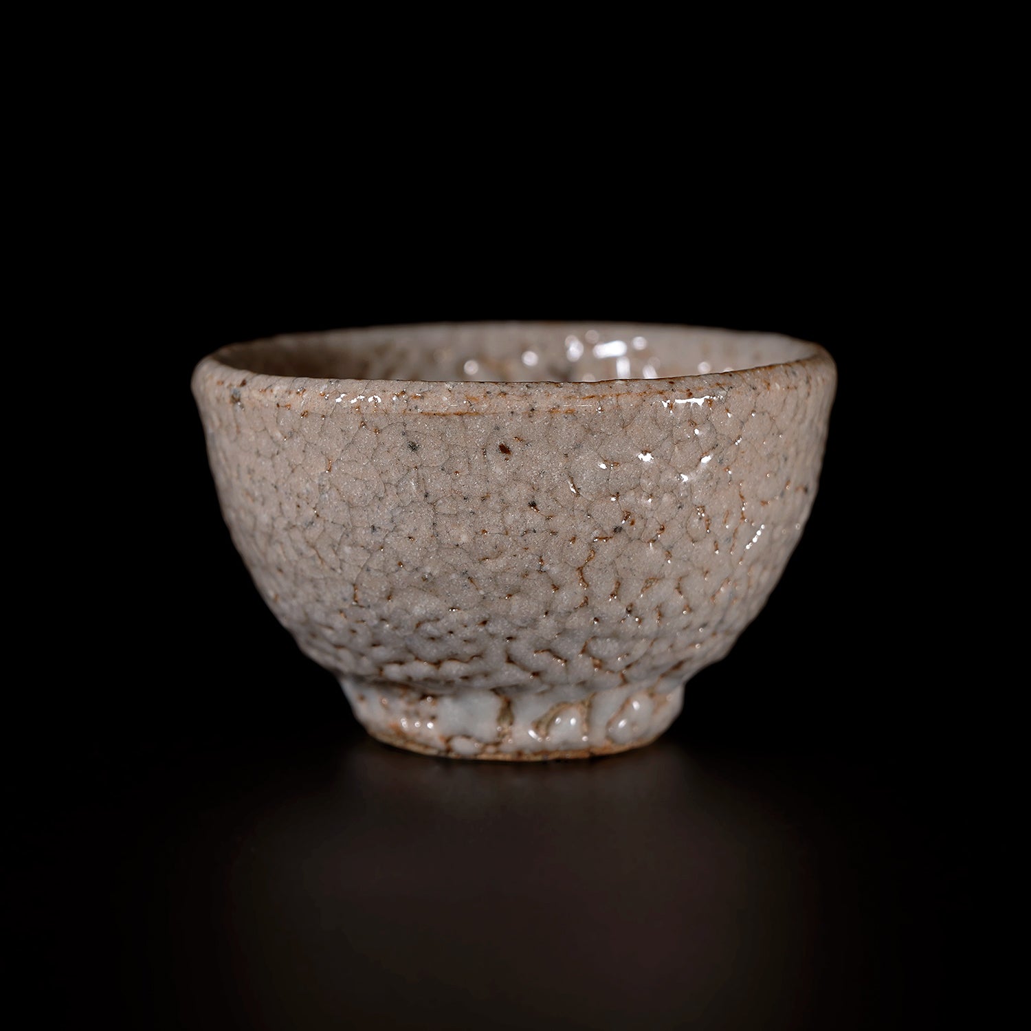 【期間限定】《Life with the Bloom》伊藤千穂　利休白梅花皮ぐい呑　ITCBGN014