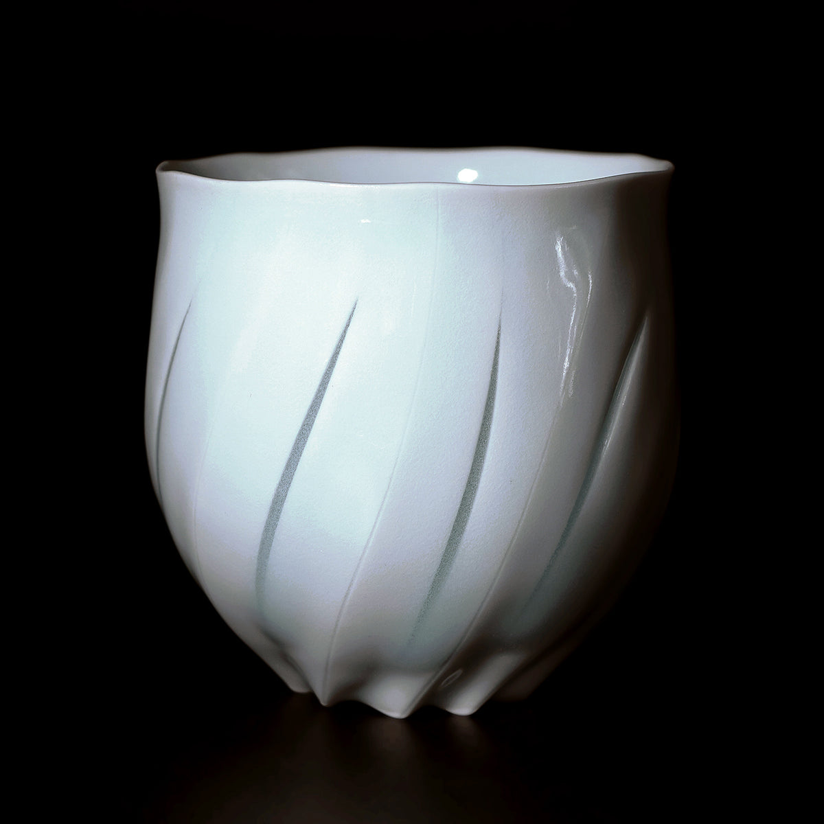 樽田裕史 光纏ウ 面取 湯呑 大 TRTCP049 – 白白庵（PAKUPAKUAN）