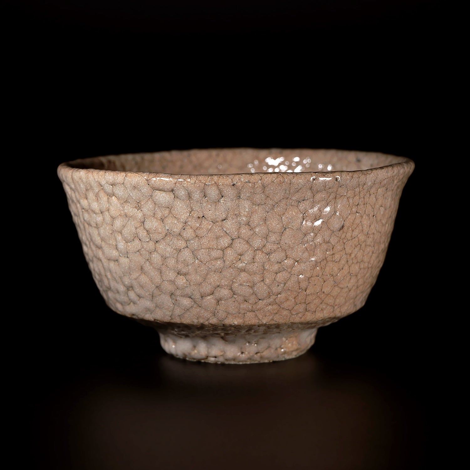 【期間限定】《Life with the Bloom》伊藤千穂　赤香梅花皮茶碗　ITCBTB008