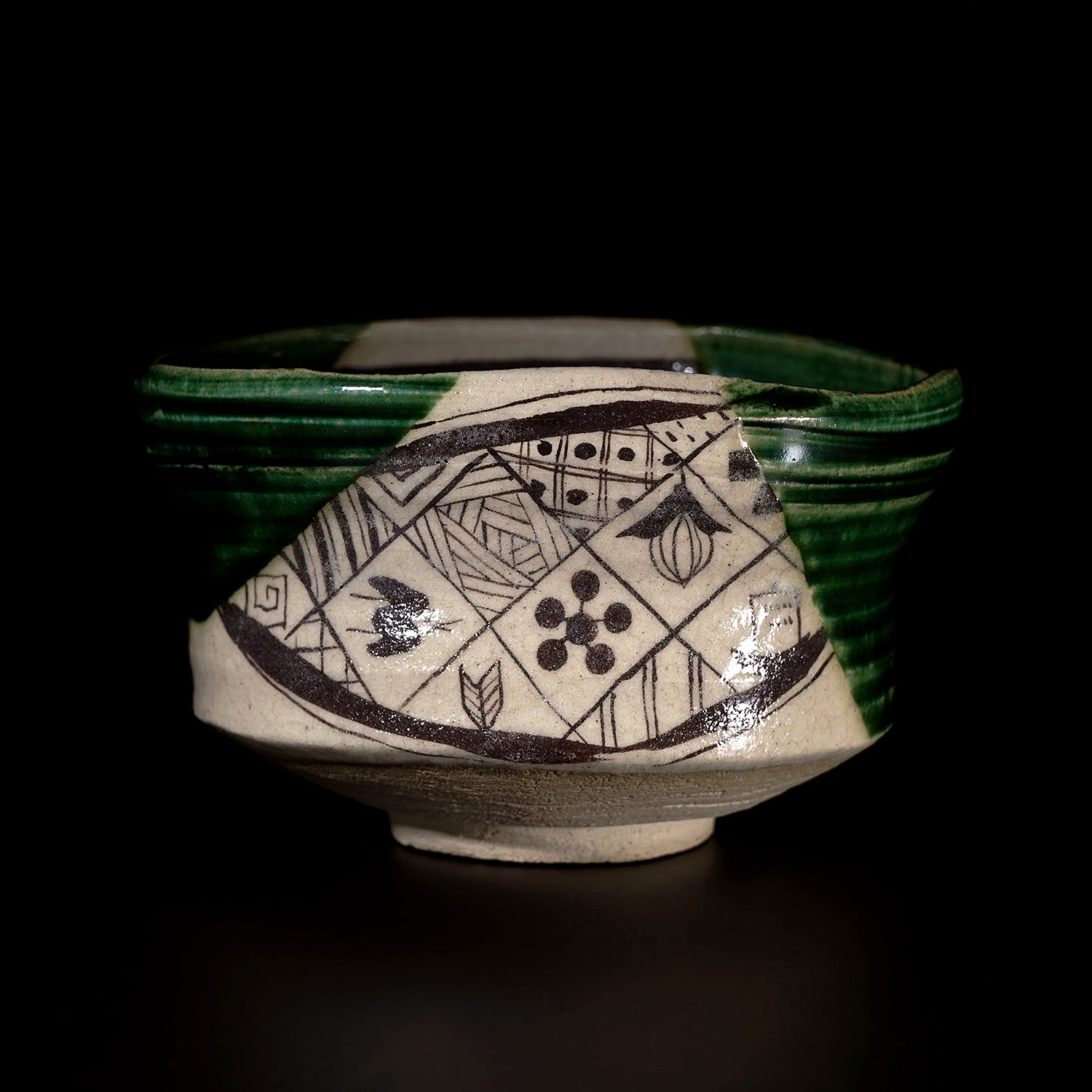 伊藤千穂 織部茶碗 ITCTB043P – 白白庵（PAKUPAKUAN）