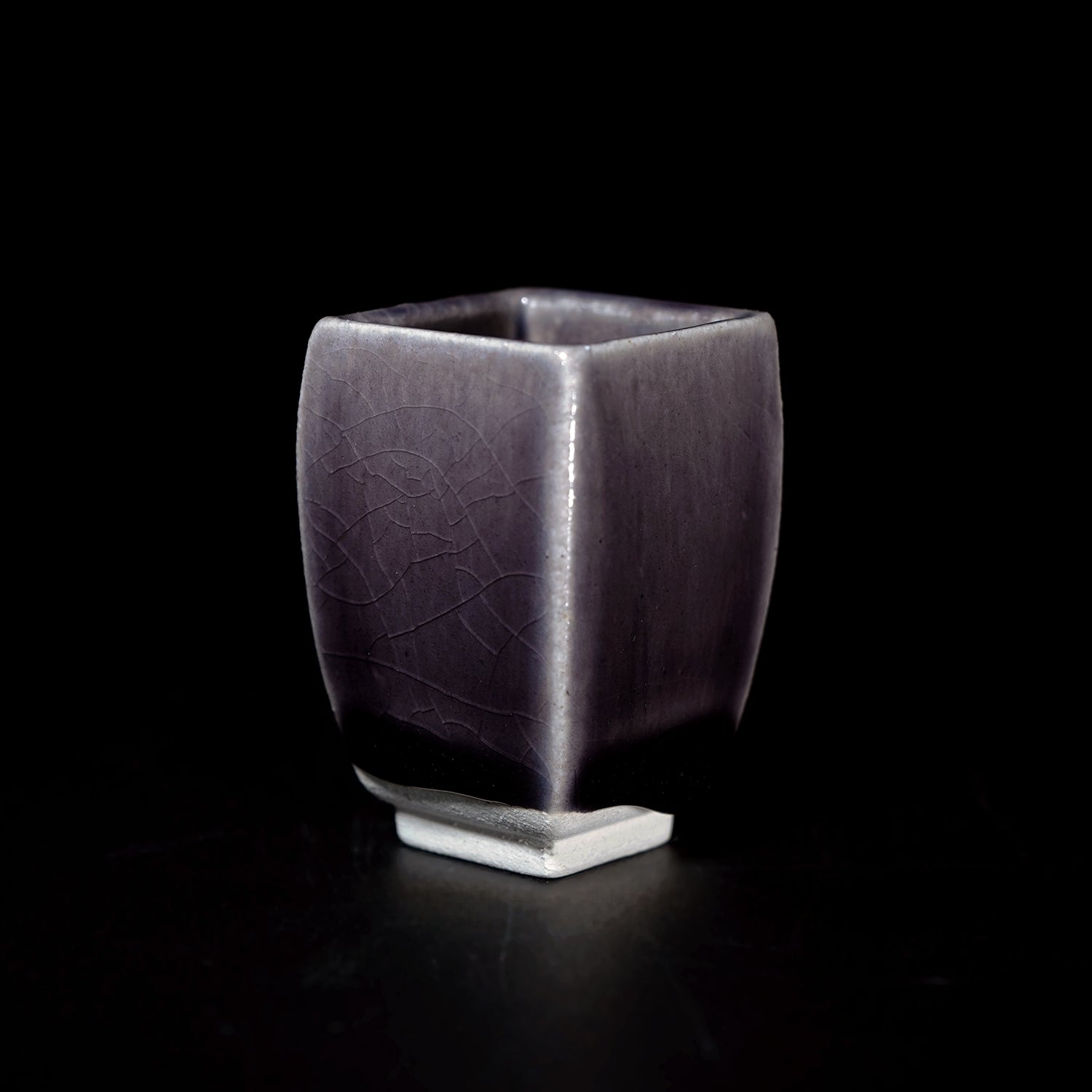 【期間限定】《Life with the Bloom》伊藤千穂　曹柱硝子四方ぐい呑　ITCBGN037