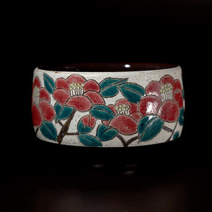 伊藤千穂 茶碗「椿」 ITCTB046P – 白白庵（PAKUPAKUAN）