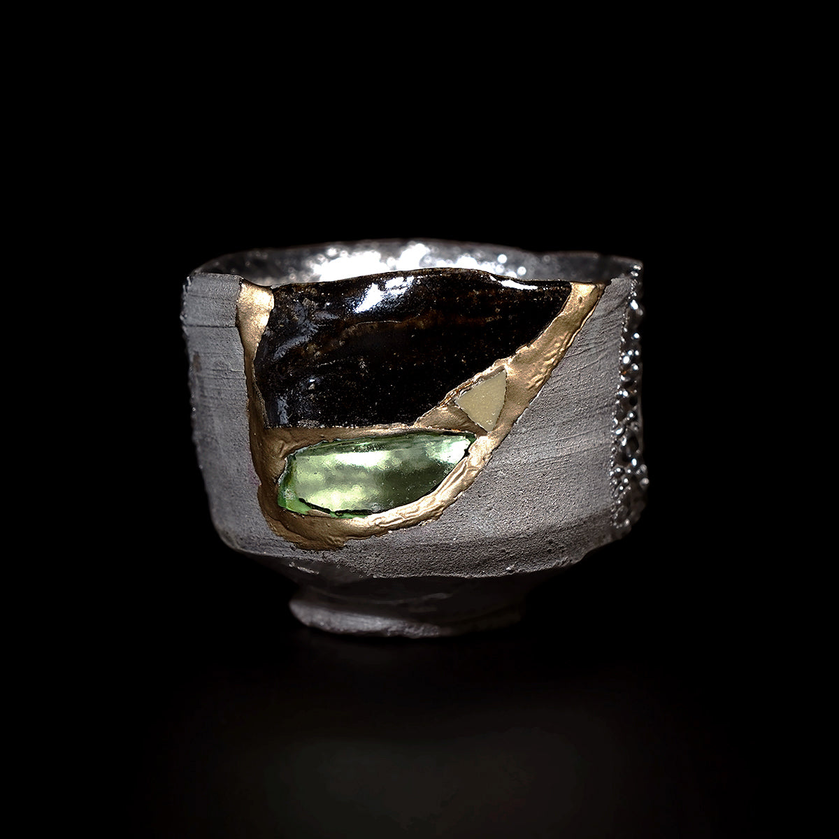 大上裕樹　ガラス呼継ぐい呑　OGYGN070