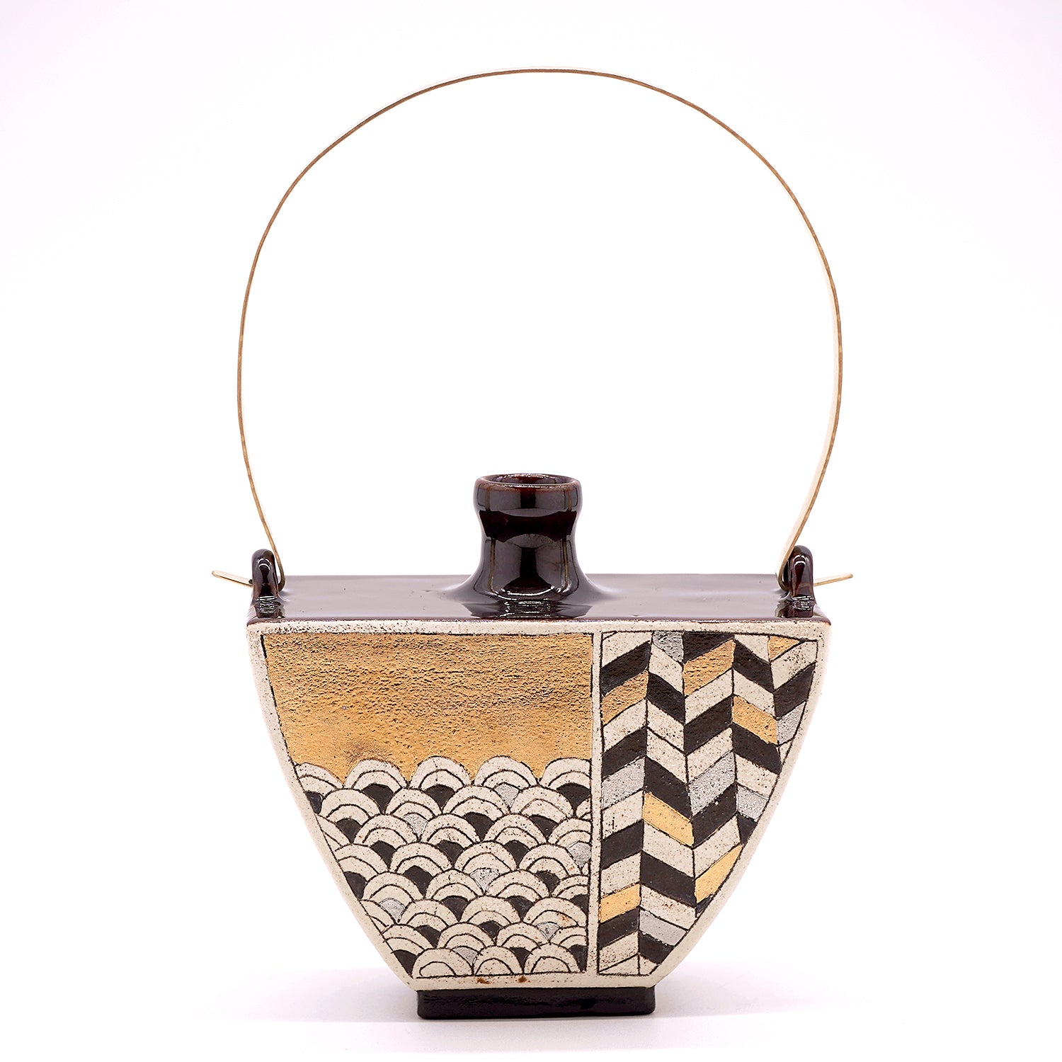 【期間限定】《Life with the Bloom》伊藤千穂　「煌」手付き扁壺　ITCBFV013