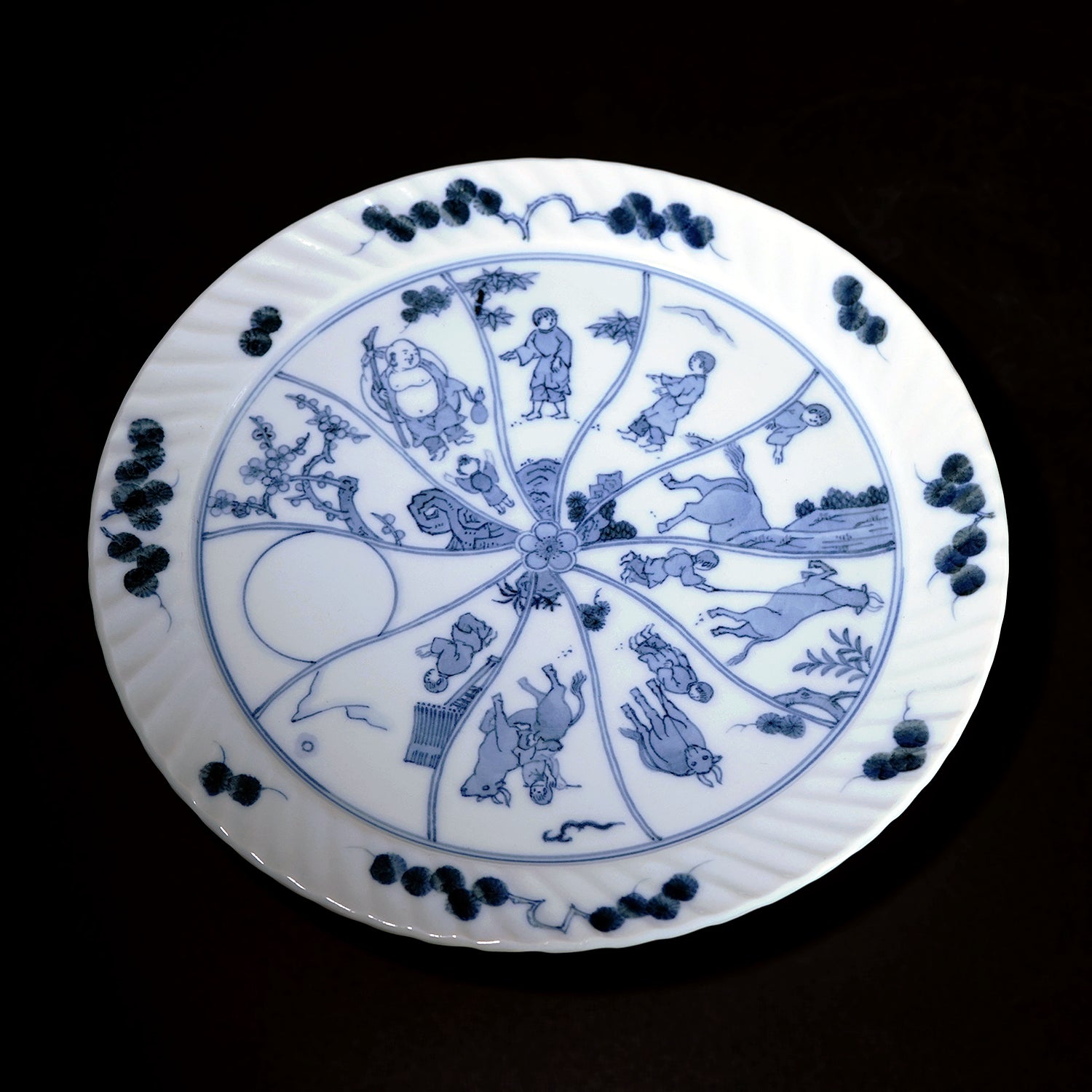 期間限定】《干支物☆縁起物展 2025》川上真子 十牛図 平皿 KKMHPL003