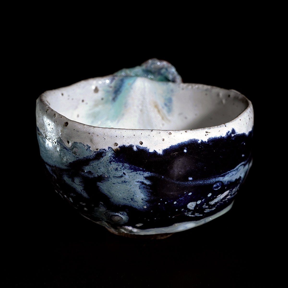 木ノ戸久仁子　稀晶石茶盌　KNKTB073