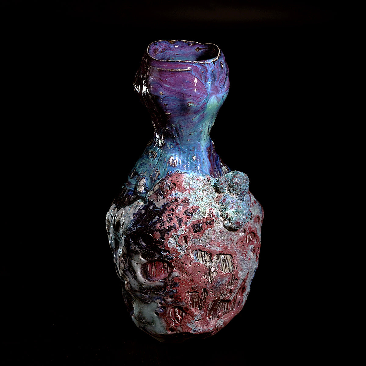 木ノ戸久仁子　稀晶石花器　KNKFV032