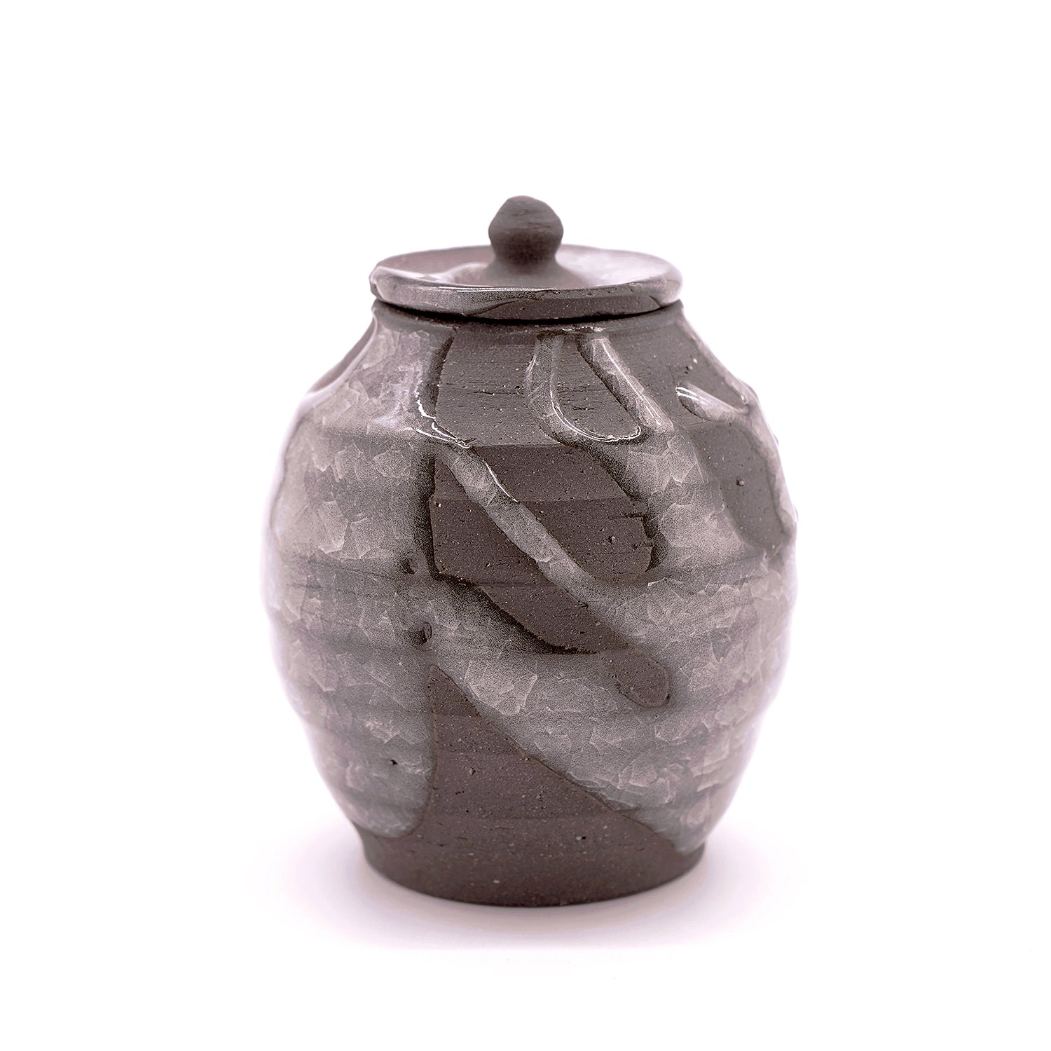 穂高隆児　薄氷茶入　HDKTI027