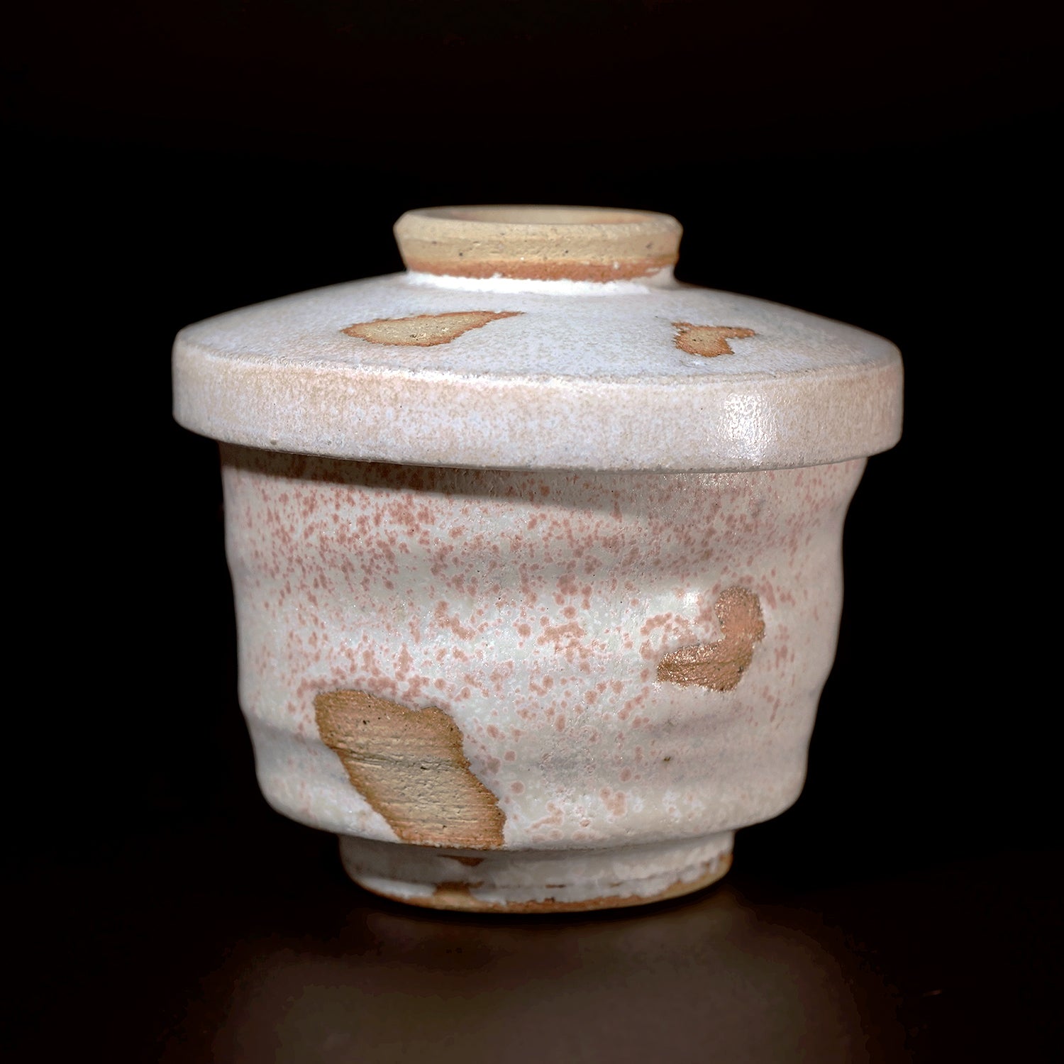 津田友子　蓋物 A 白雪 g-265　TSDTI082