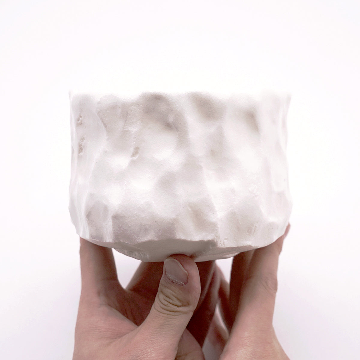 穂高隆児　白磁透光茶盌　HDKTB109