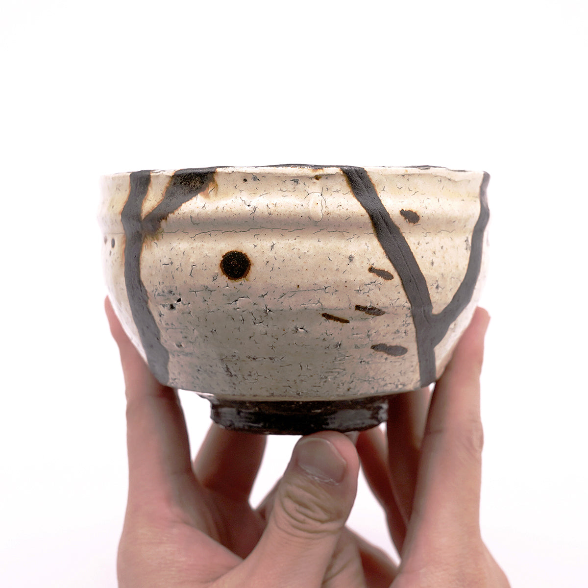 穂高隆児　粉引茶盌　HDKTB111