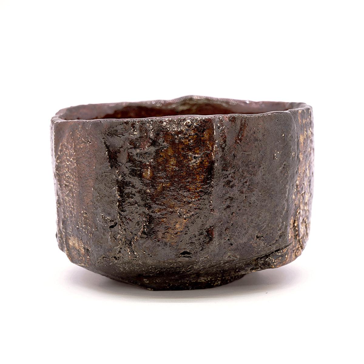 穂高隆児　窯変黒茶盌　HDKTB095