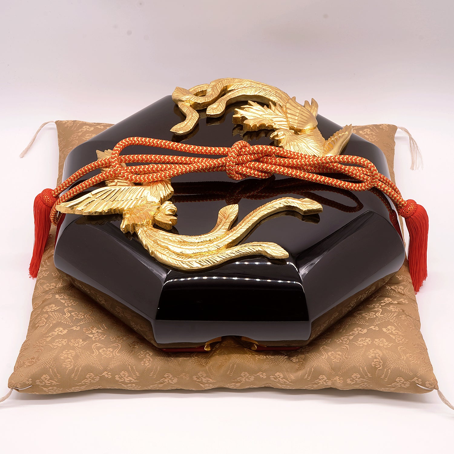 期間限定】《干支物☆縁起物展 2025》佐藤惠一郎 漆器鳳凰玉手箱