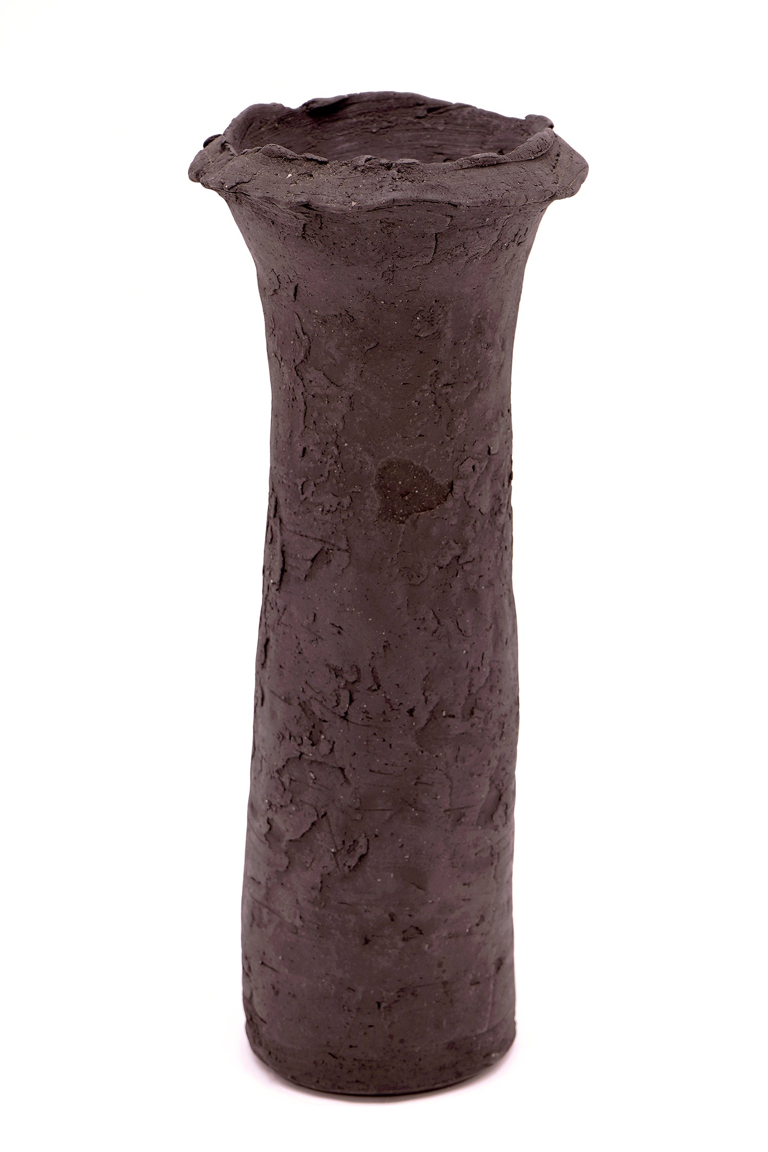 寺田鉄平 炭化焼締花器 TRDFV043 – 白白庵（PAKUPAKUAN）